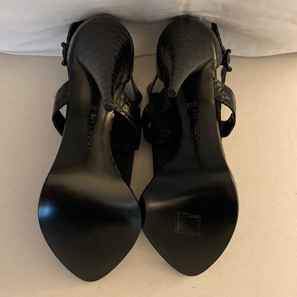 *Host Pick* Givenchy Black Leather Sandals Heels Authentic - Picture 8 of 9